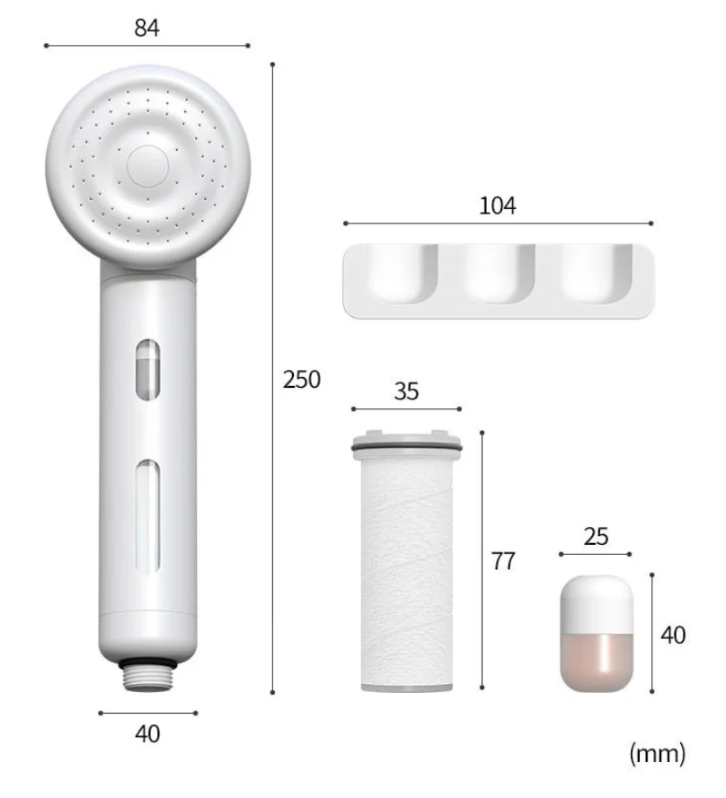 Korean Skin Care  Handheld Vitamin C Gift Set For Women Water Filter  H201 SHIFT Aromatherapy Capsule  Filtered Shower Head