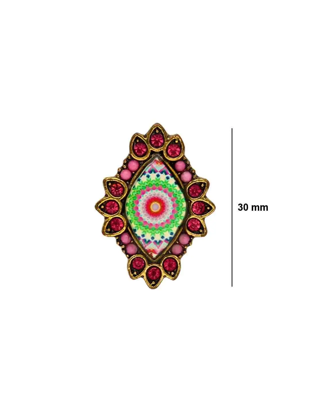 Hot Selling Tops Studs Best Quality in Oxidized Gold Artificial Stone Western Style Fashion Jewelry