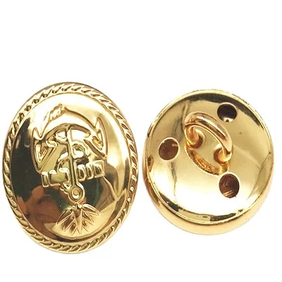 Brass Metal Buttons and Shank Buttons for Blazers Coats Uniforms Metal Button