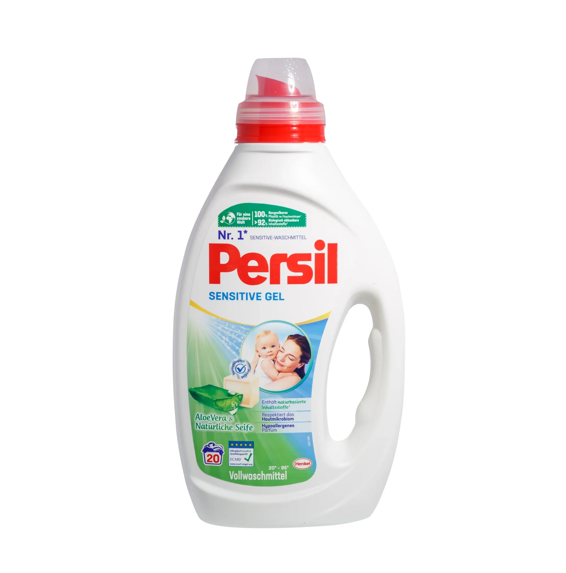 Persil Sensitive Gel Aloe Vera - 19 Washes - Sensitive Skin Friendly Laundry Detergent