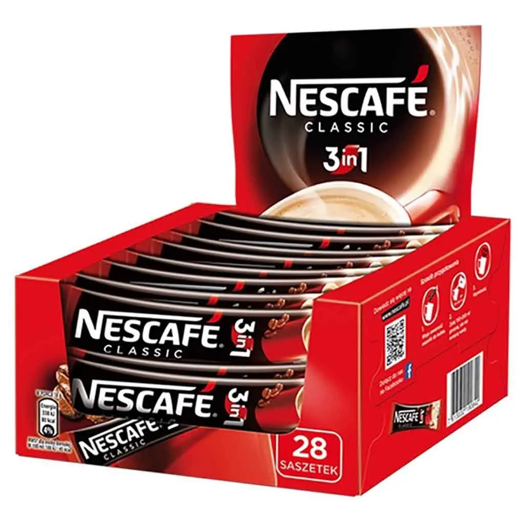 NESCAFE 3 в 1 оригинальный растворимый молотый кофейный напиток 30 пакетиков оптовая продажа Nestle Nescafe насыщенная смесь и пиво
