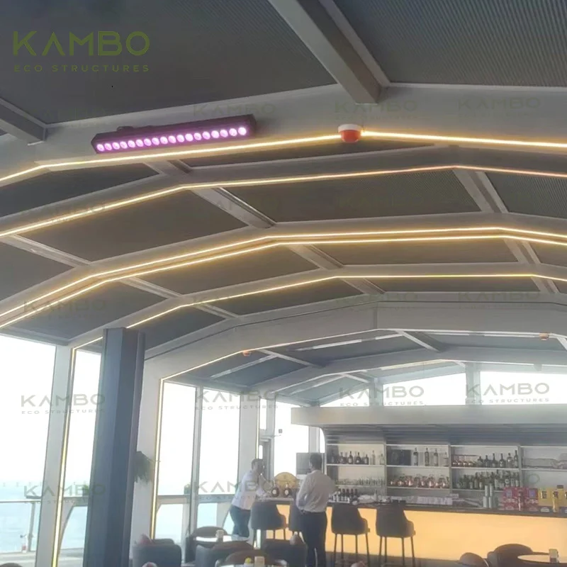 Складной автономный отель KAMBO/Зимний алюминиевый выдвижной стеклянный передвижной Солярий