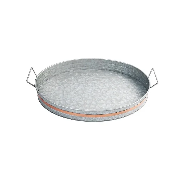 New square Shaped Metalsilver steel  Decorative Tray With hammer Work For Tableware And Table decore