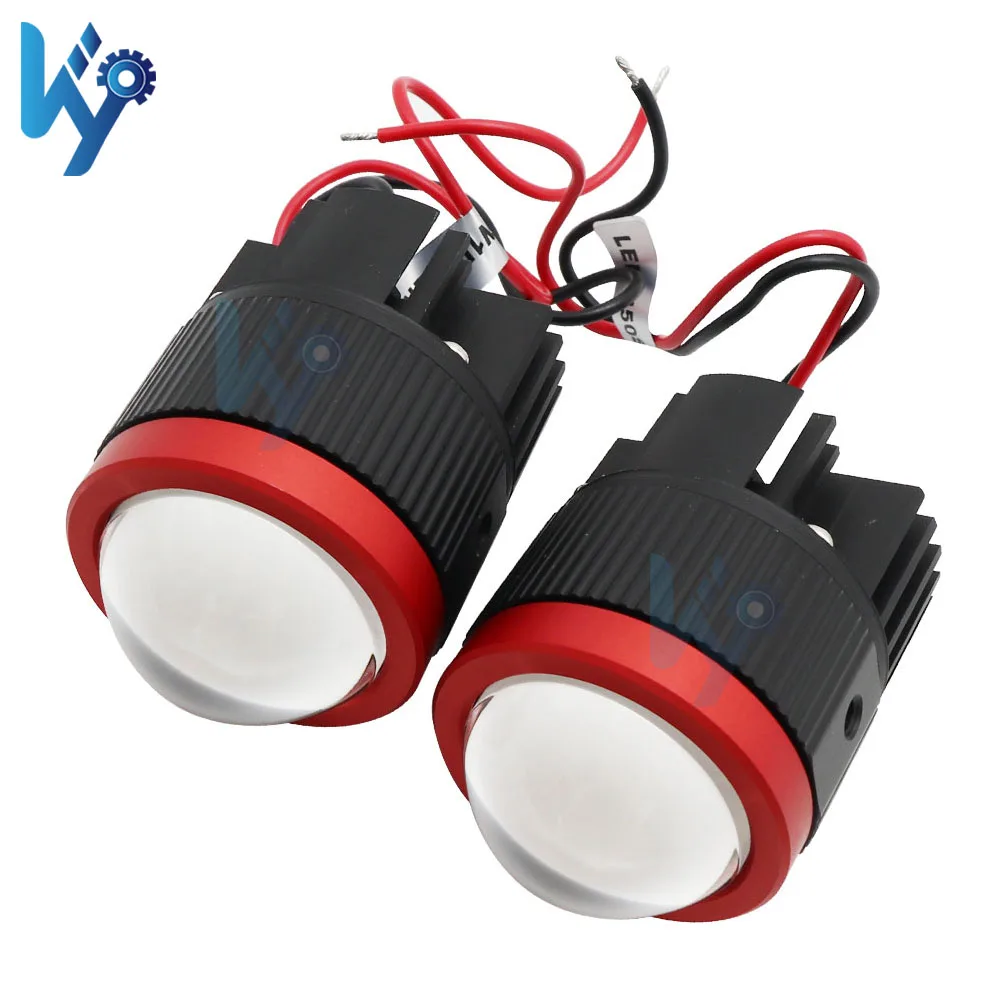 NEW KYWDP001 Mini Led Motorcycle ATV SUV Tractor Led Headlight Laser Light 12V Dual Color Driving Fog Projector Lens LED