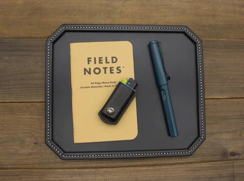 GENUINE Leather custom valet tray personalized new home gift office present and bar decor  anniversary gift for her for him