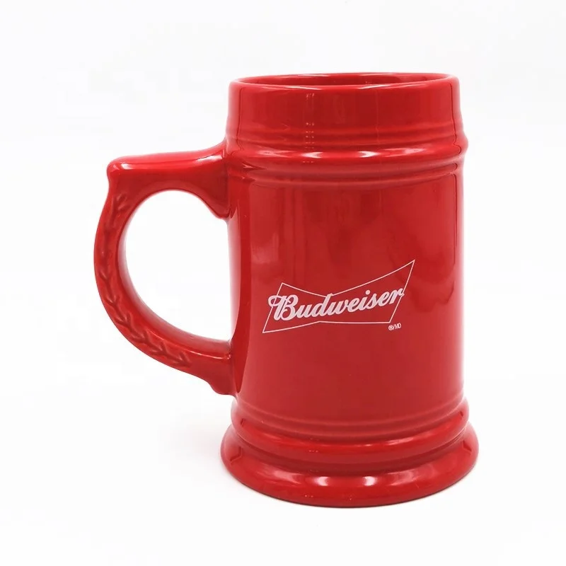 Dutch Large Capacity Tourist Oktoberfest American Ceramic Oil Drum Ceramic Big Beer Mug Promotional Logo Souvenir Gift Box