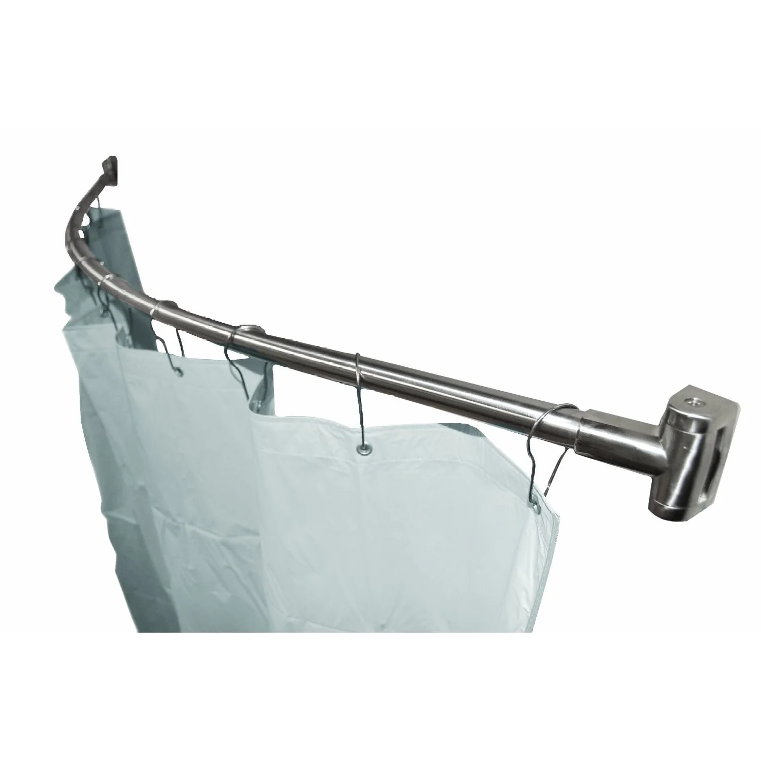 Bathroom corner pole shower curtain rod holder