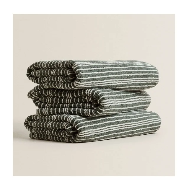Top Ranked And Trendy Custom Size Striped Towels Available At Lowest Market Price Made On Customers Demand