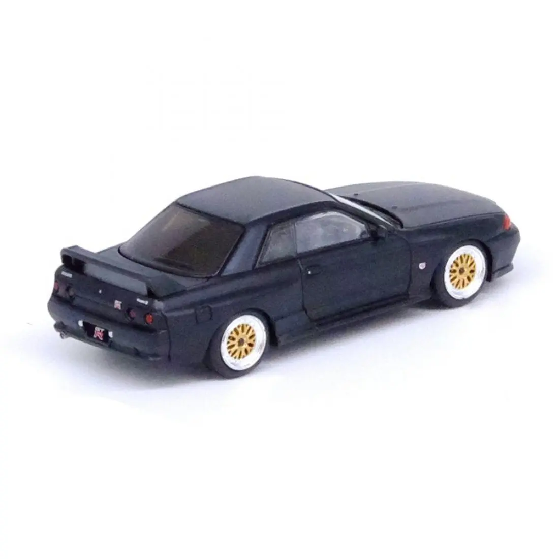 IN64-R32-MB 1/64 Nissan Skyline GT-R R32 матовая черная отполированная модель автомобиля