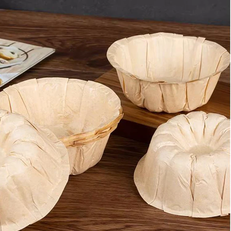 easy and quick to demould Baking Mold Brownie Round Nonstick Paper Muffin Dessert Chiffon Cake Pan Mini Cake Mold