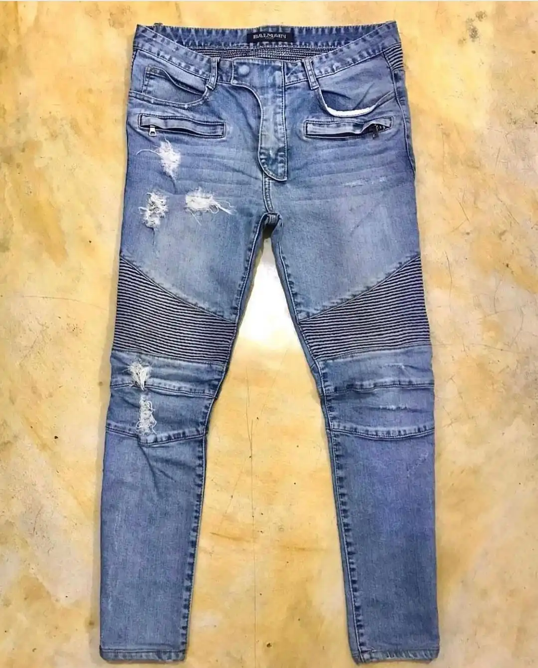 High Quality Customize  100% Cotton Jeans with Unique design and custom logo