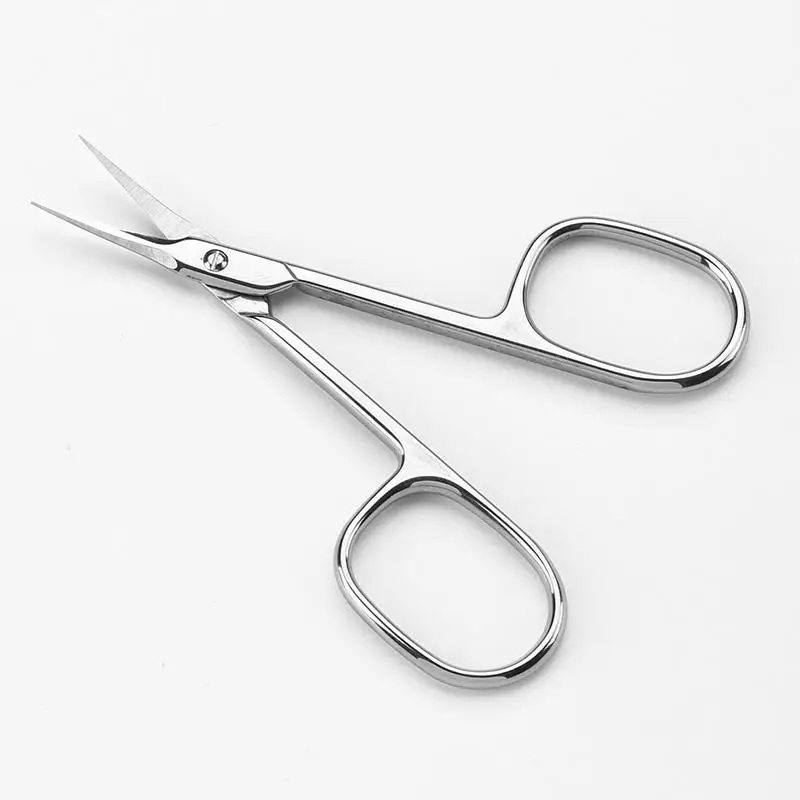 3.5inch cuticle scissors curved blade slim scissors for Dead Skin Trimming with precise pointed tip grooming scissors