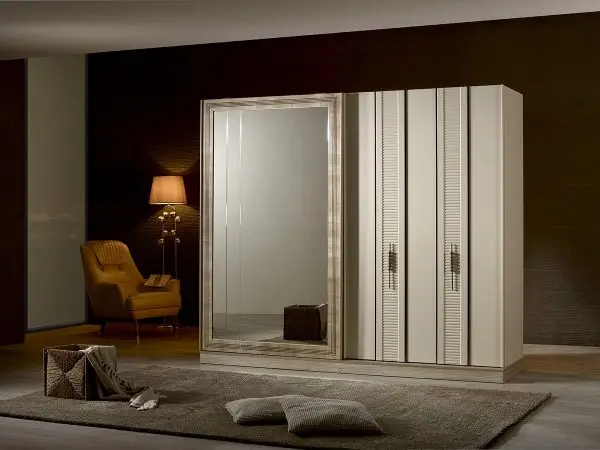 Luxury Design Verona Model Bedroom Furniture Set Elegant Style Dark Khaki Color Furniture Premium Quality - Made in Turkey