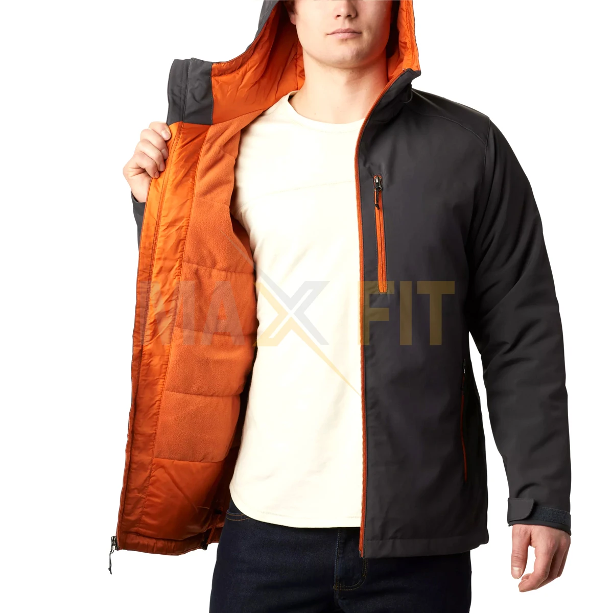 Men Premium Quality And Latest Design Adjustable Cuff And Waist Men Wear Soft Shell Jackets By MAXFIT ENTE By MAXFIT ENTERPRISES