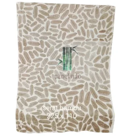 Ecoprint Bamboo Fiber Textile Clothing Hapazome Senna Alata Natural Leaves Jersey Sportswear Shirt Underwear-Natural