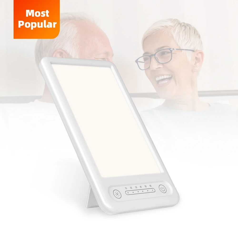 Most popular new design healthycare lighting emotional 10000lux sunlight led phototherapy light therapy table SAD lamp
