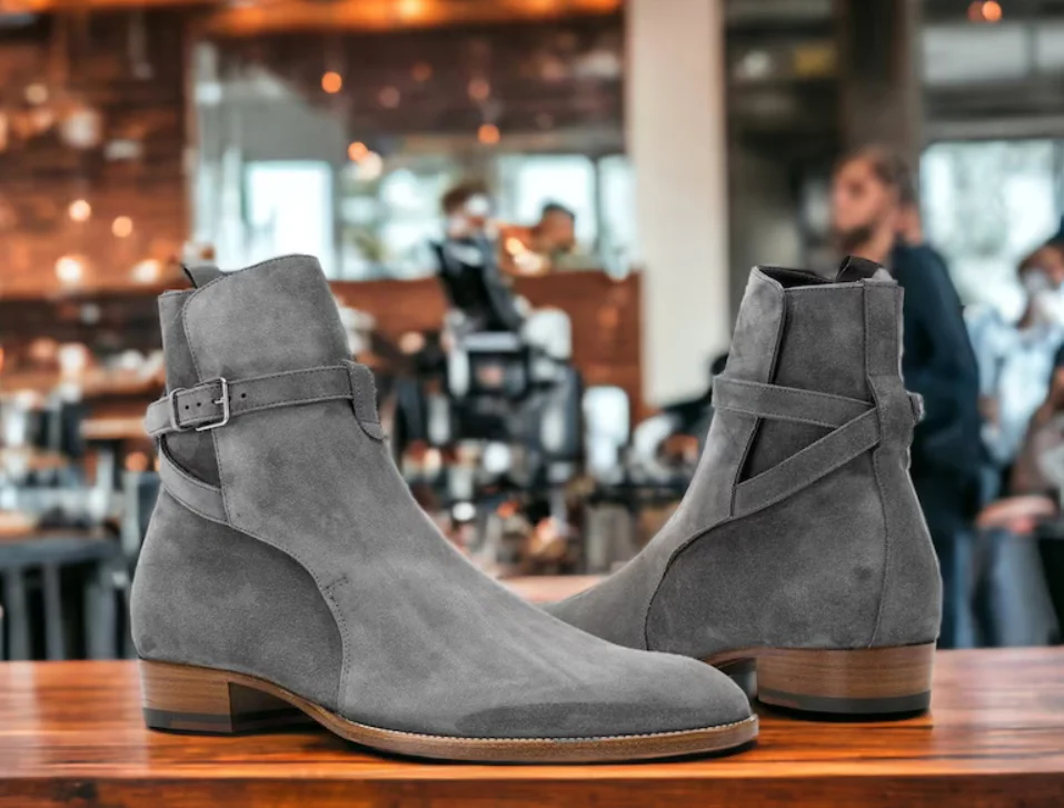 High Quality Chelsea Boots Hombre Rock Rooster Safety Boots Comfortable Genuine Leather Ankle Height Waterproof Western Winter