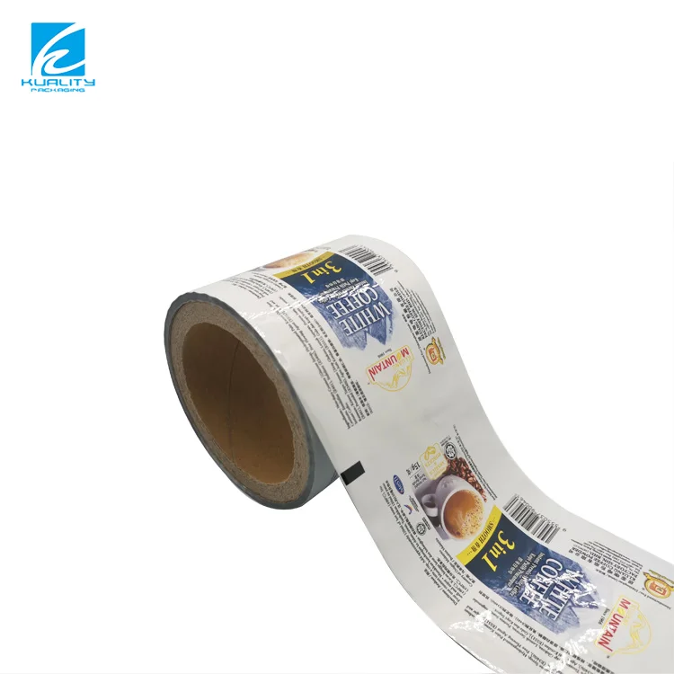 Aluminum Foil Food Packaging Honey Film Rolls Supplement Sachet Plastic Custom Printed Laminated Snack Packaging Roll Film