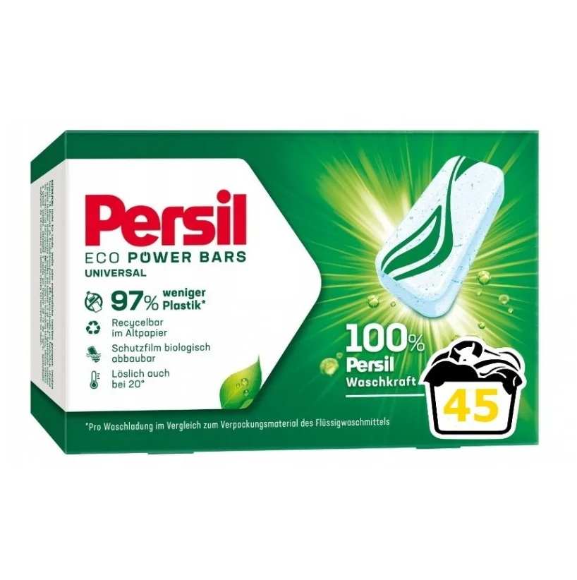 Persil Eco Power Bars 100 количество универсальных моющих средств для стирки твердая форма 30 стирок