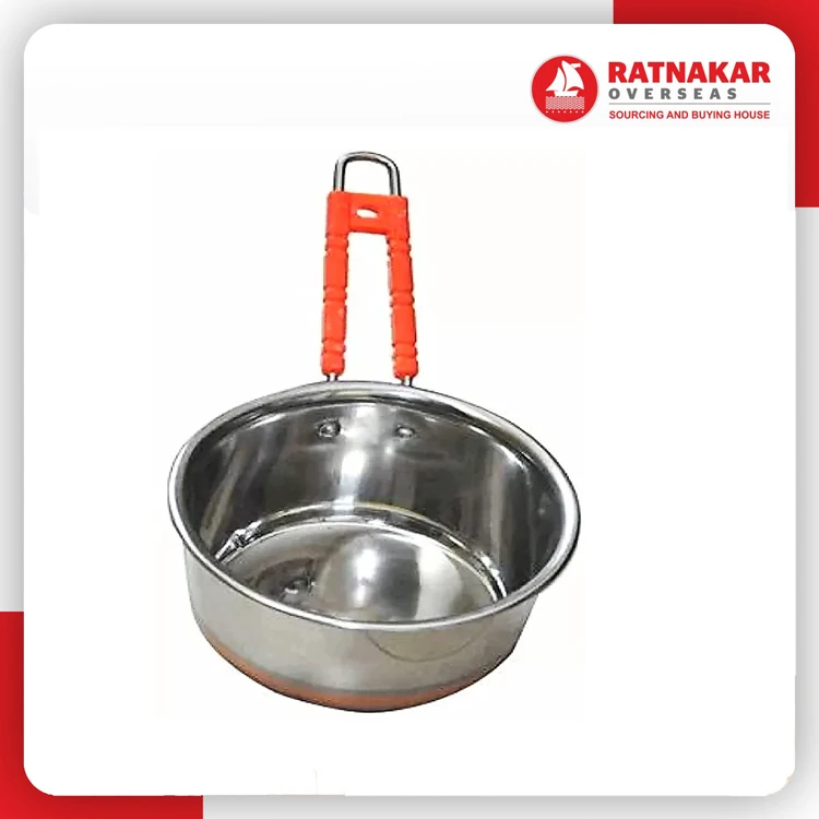 2024 Best Selling Products Mini Sauce Pan Modern Flat Base Stainless Steel Copper Bottom Mini Sauce Pan Cookware With Handle