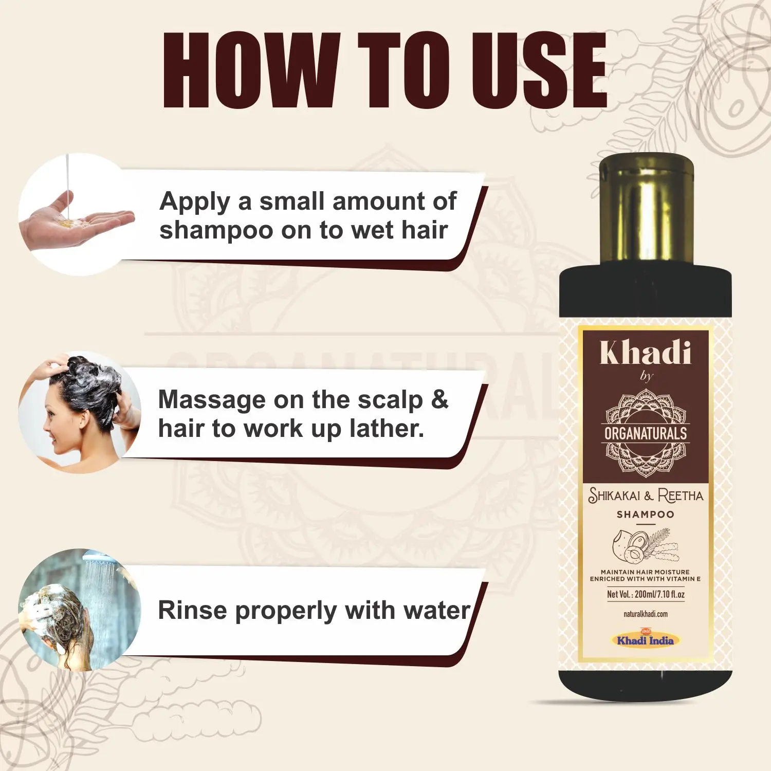 Top selling Herbal shampoo  Reetha & Shikakai Hair Shampoo Suitable for All Type of Hair 200ml