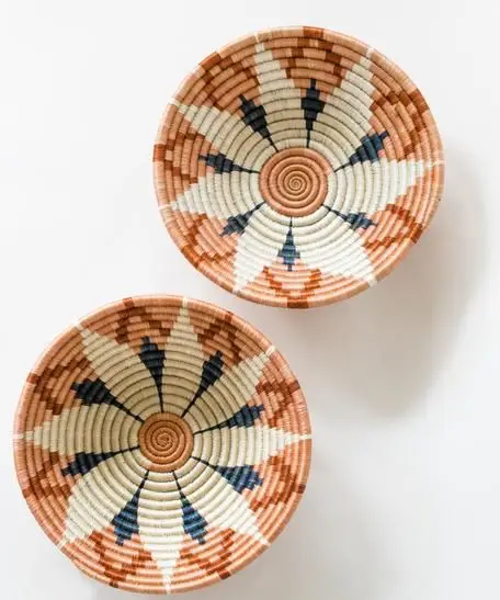Woven Cotton Wall Hanging Decor Bowls Set Wall Hanging Ornaments Home Decoration Living Room OEM Customized Wholesale Handmade