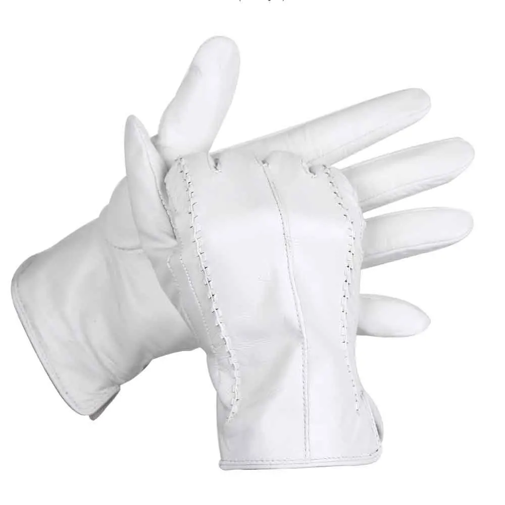2024 Manufacturer Custom Touch Screen Sheepskin Men Best Leather Gloves For Winter