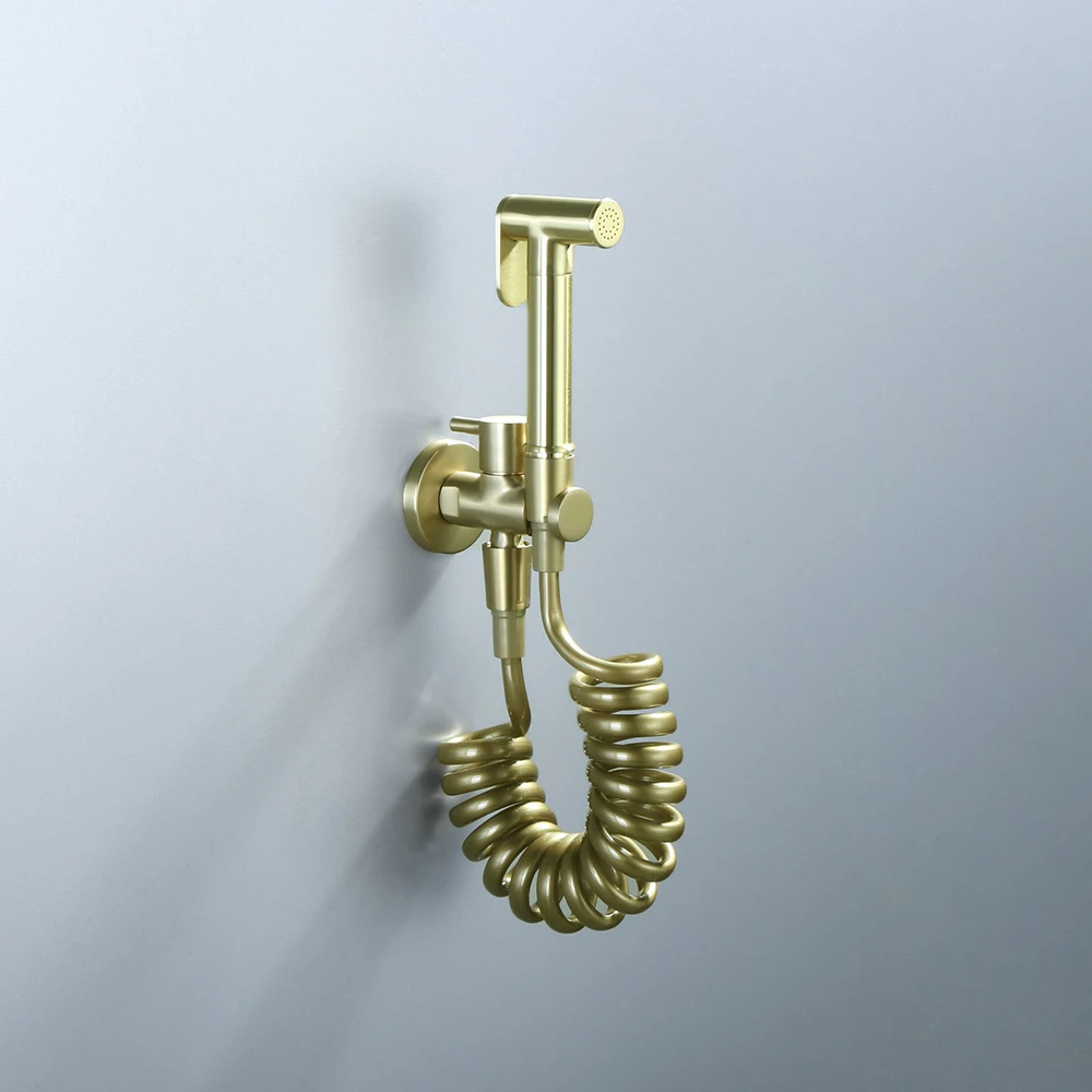Bathroom toilet hand bidet spray gun angle valve convenient high-pressure water gun for floor toilet cleaning