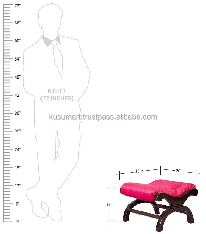 Antique-Style Premium Handmade Foldable Stool Modern Design Home Furniture Sit-Up Bench Faux Leather Wooden Bulk Product