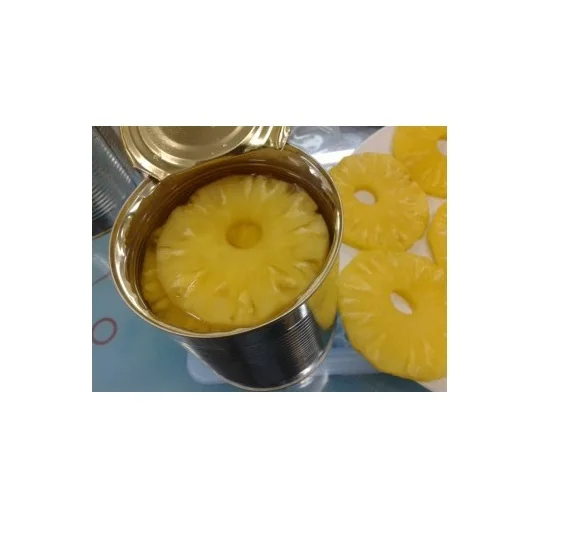 High Quality Canned Slice Pineapple Fruit in Syrup with Various size from Africa