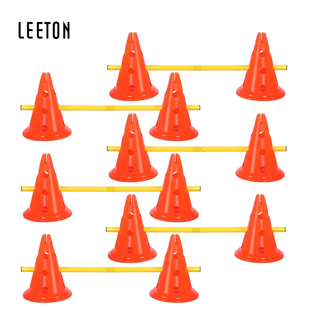 Lightweight Durable Plastic Agility Cones Set Speed Hurdle Cone for Agility and Speed Training