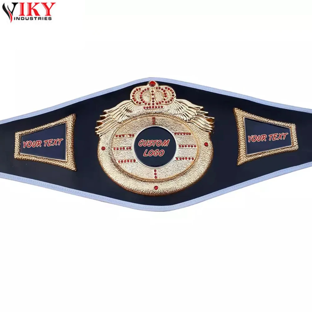 Custom Logo Boxing Championship Belt wbc wbo Martial Art/MMA kick Boxing Championship Metal Plates Belt BY VIKY INDUSTRIES