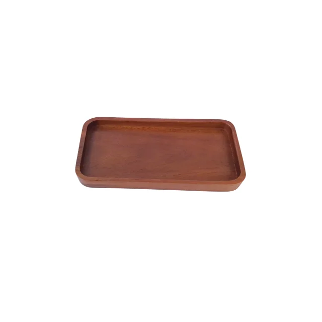 Eco-Friendly natural wood Rectangle Serving Handcrafted Sustainable Decoration Dinnerware Wooden Serving Trays
