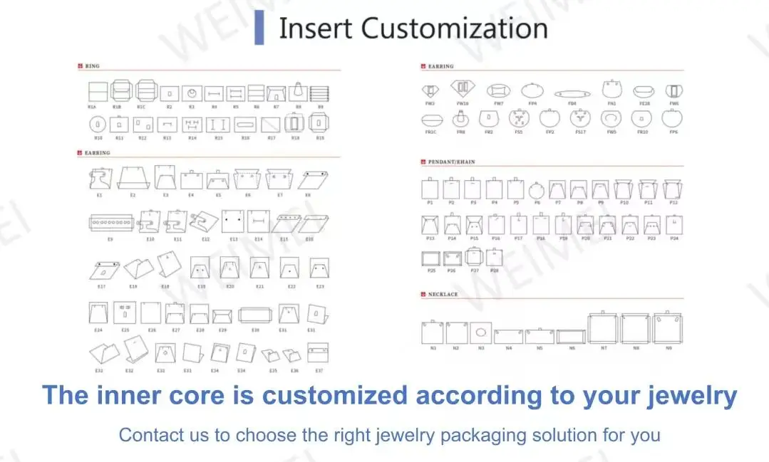 WEIMEI Custom Printed Logo Drawer Jewelry Box Cardboard Paper Jewellery Gift Packaging Boxes