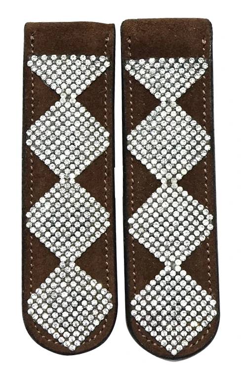 Leather Boot Clip With Crystals for horse riders manufacturers