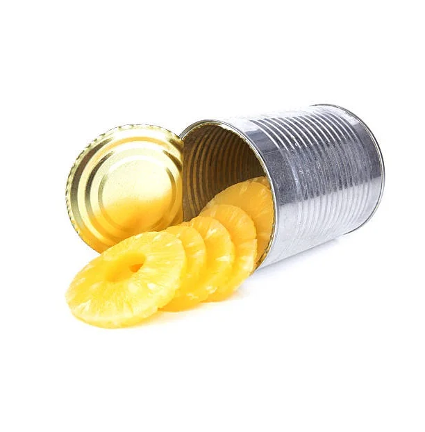 High Quality Canned Slice Pineapple Fruit in Syrup with Various size from Africa