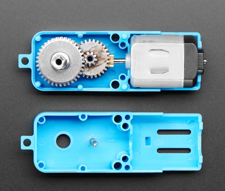 DC 3V-6V 1: 90 Blue Metal Gear Half Metal Single-Shaft Robot Intelligent Car Reduction Motor TT Motor