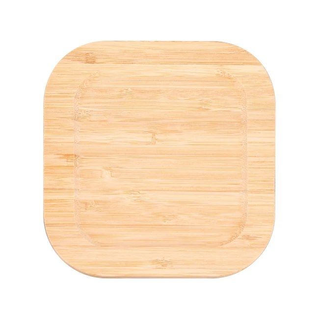 Nikko Modern Design 320ml Square Glass Food Storage with Bamboo Lid Multifunctional Injection Technics Hot Item