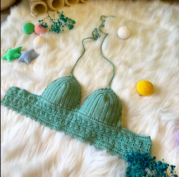 Top Product In Unique Newest Nice Models Handmade Women Sexy Lace Crochet Beachwear Made In Vietnam