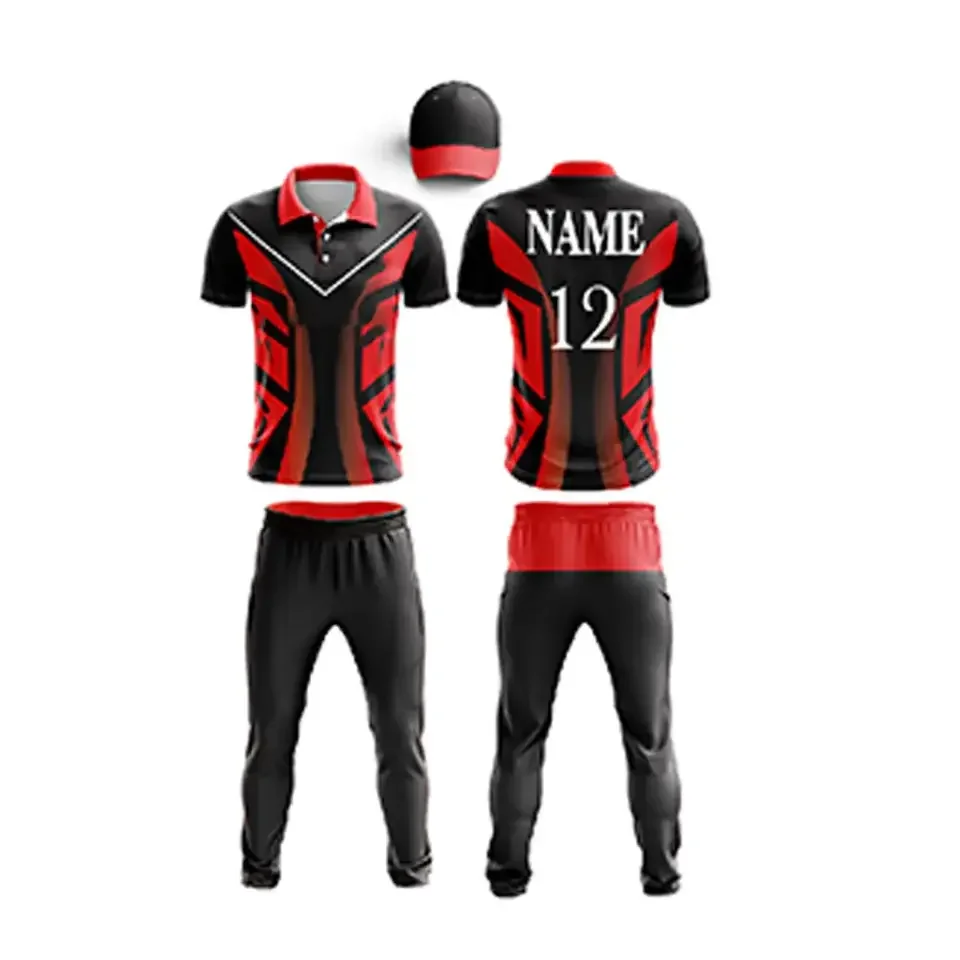 New Arrival Cricket Team Shirt Sublimation Cricket Jersey Customized Uniforms Custom snapback Trouser and Jersey