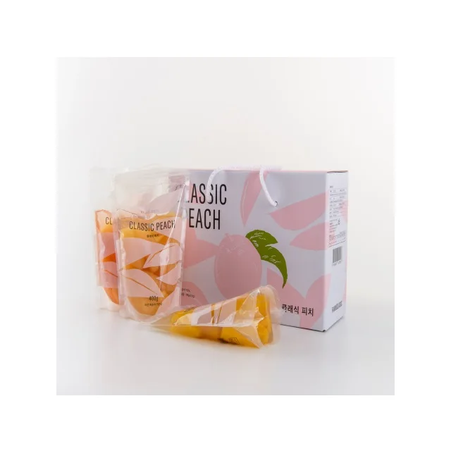 Best Selling Korean Fruit Packaging Products Sweet Flavor Soft Texture High Quality Low Price Classic pouch Peach