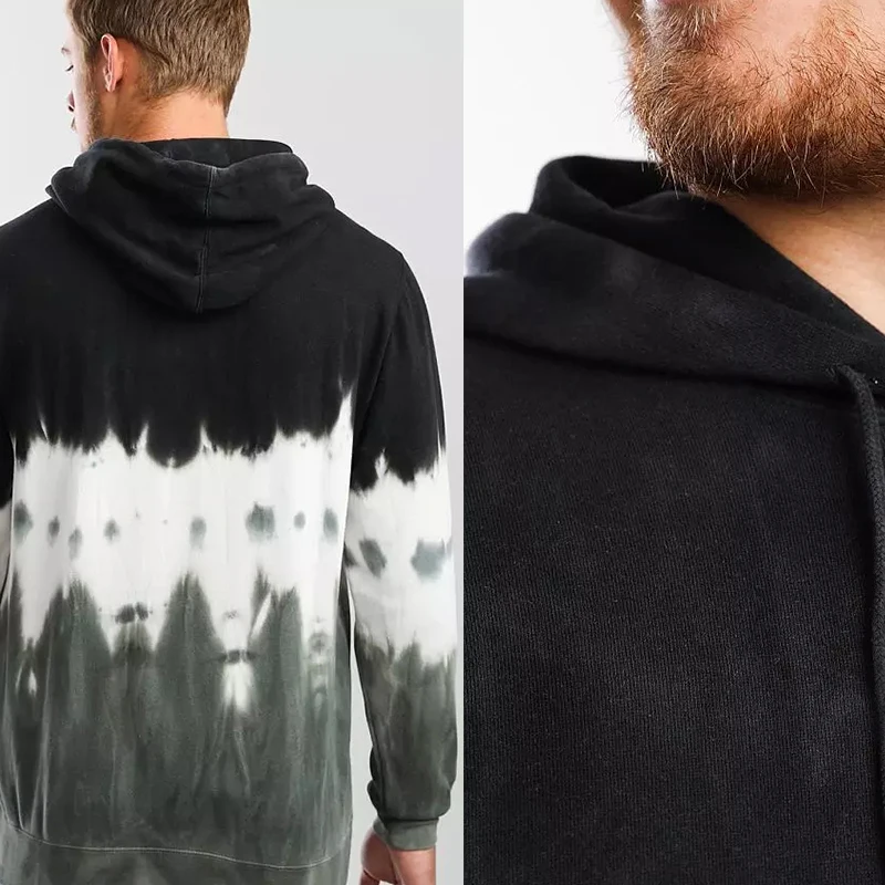 Wholesale Factory Made Custom Design Warm Winter Classic Fit Soft Tech Cotton Fashion Designer Pullover Tie Dye Hoodies