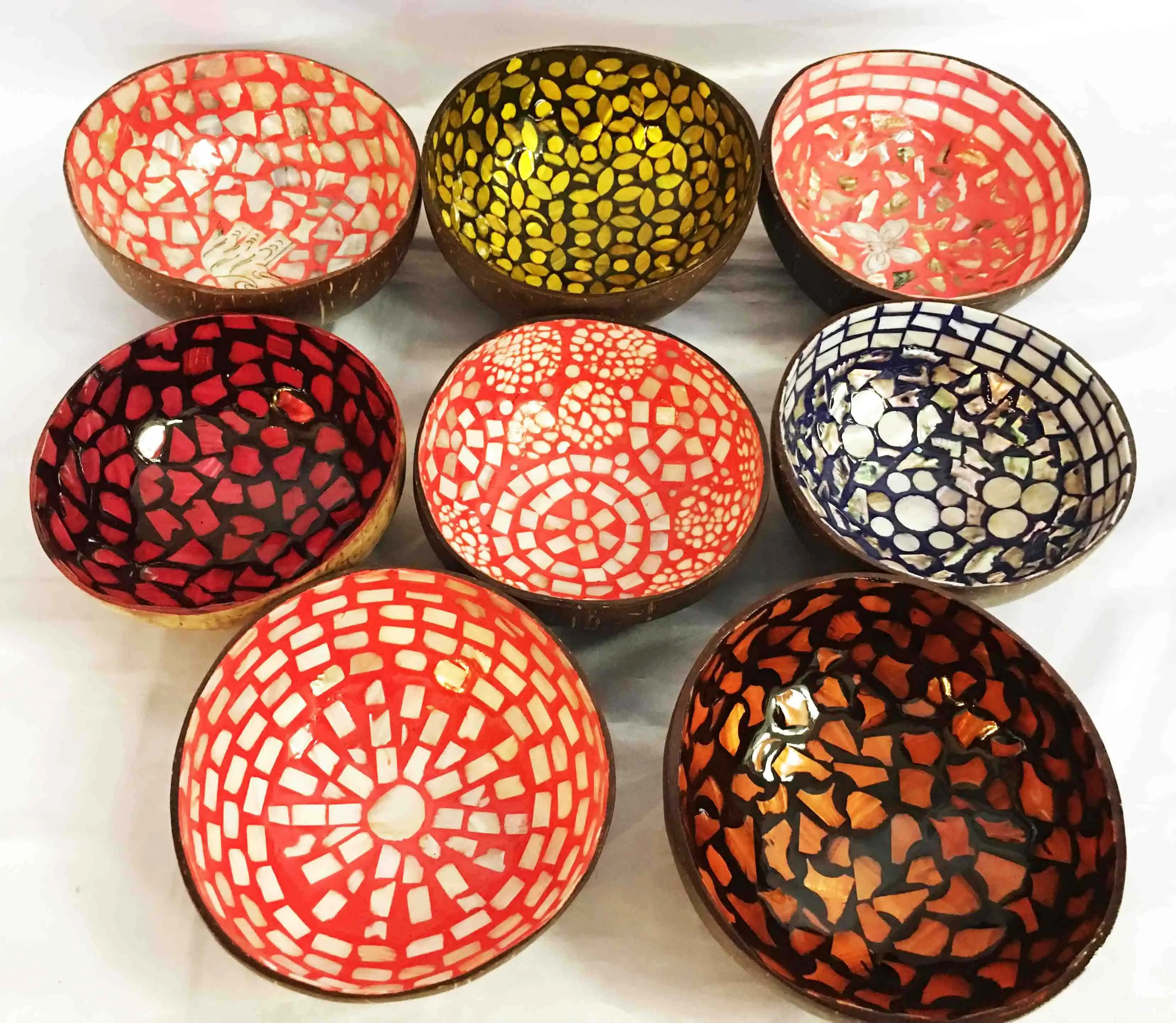 Made in Vietnam Natural ecofriendly lacquer coconut bowls vietnam handmade, cheap buying in large quantity