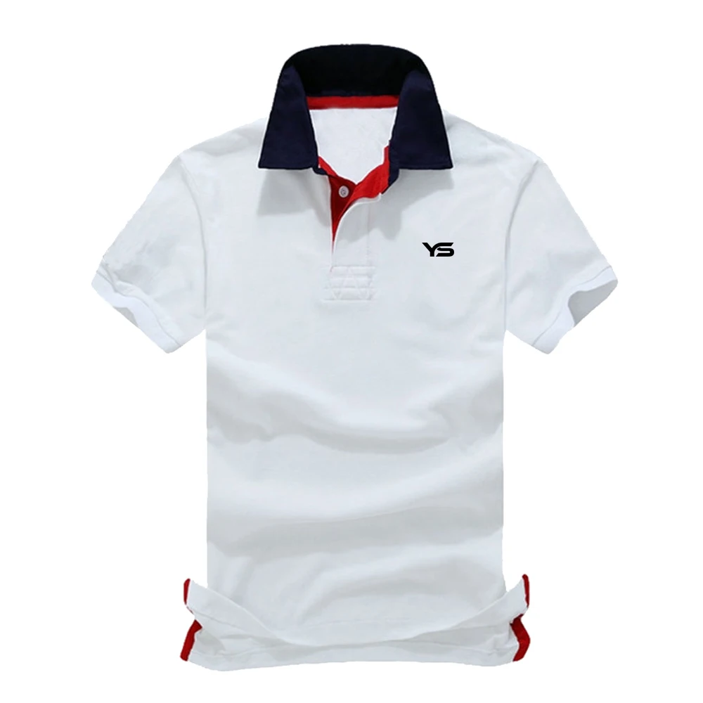 Custom Logo High Quality Double Mercerized Cotton Solid Color Plain Golf Polo Blank Polo Shirts Original Polo Shirt