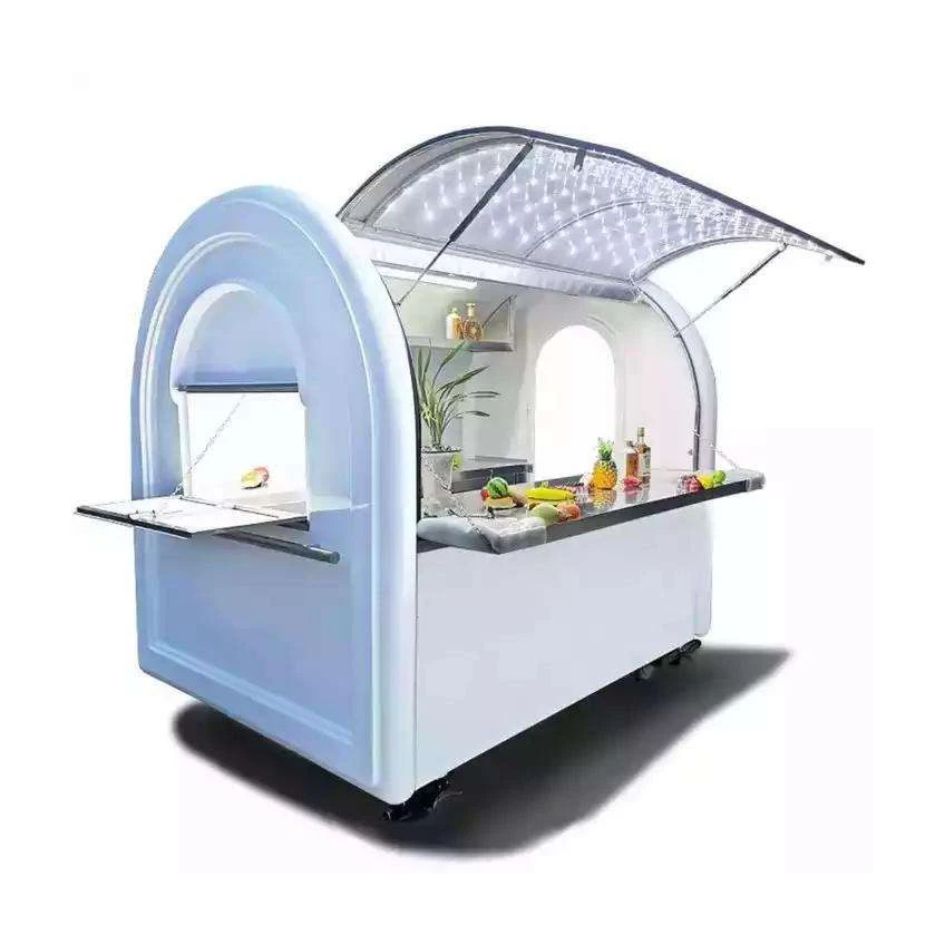 Multi-function Coffee Carts Food Trailer Mobile, Food Cart Ice Cream Mini Food Truck