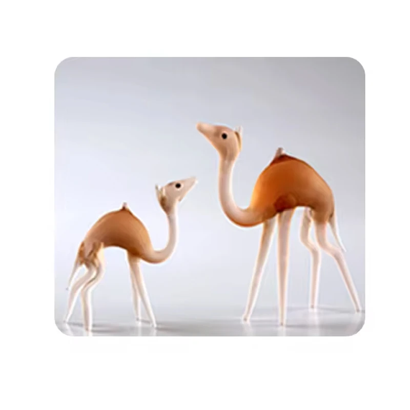 Latest Collection Beautiful Glass Made Peacock Pair Handicrafts Figurines for Gift and Home Decoration