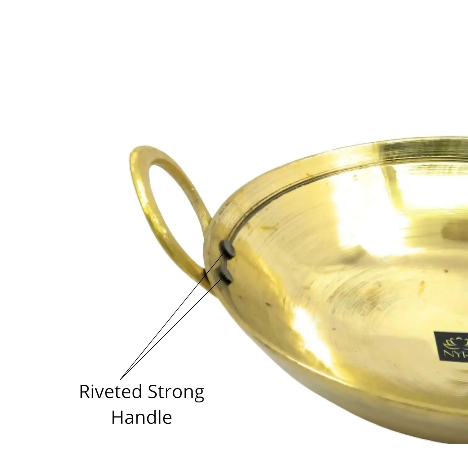 Brass wok handmade antique Brass Hammered wok Easy to wash and clean gift item