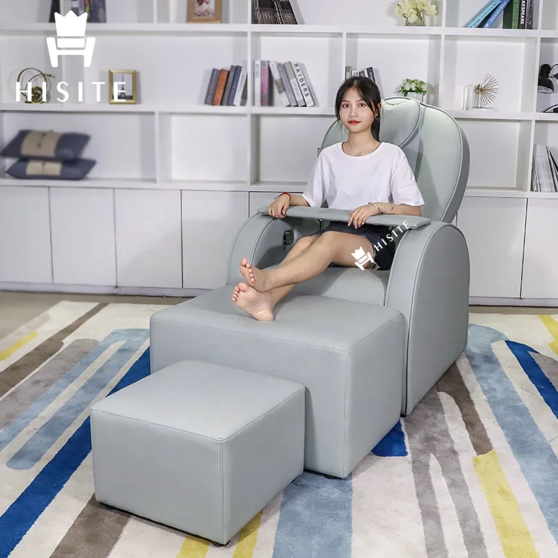 Hisite Comfortable Nail Salon Pedicure Chair Beauty Eyelashes Sofa with Footrest