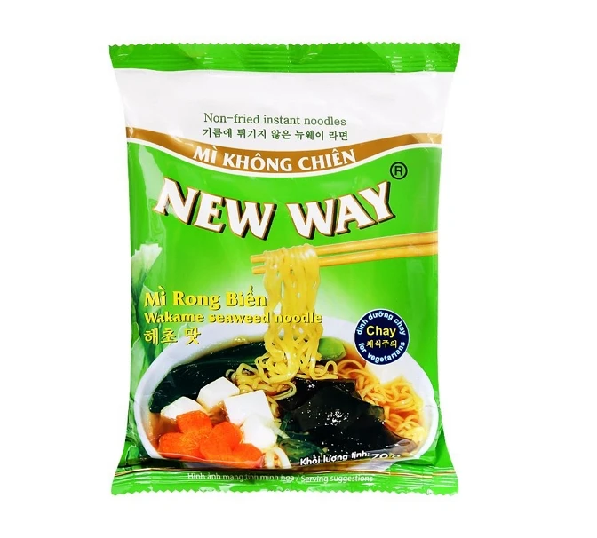 Wakame seaweed noodle Best Healthy Organic Instant Noodle With Box Packaging 70 Grams Wholesale