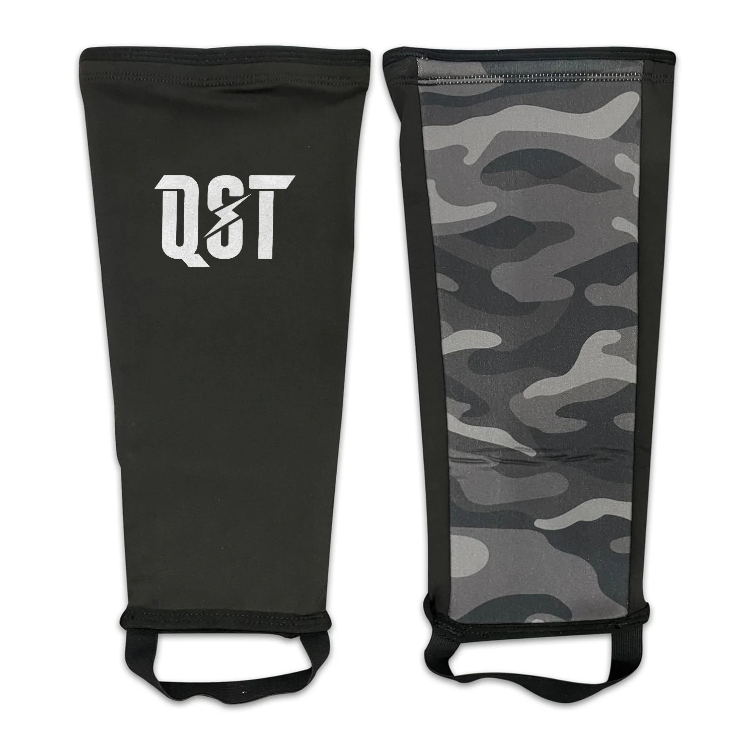 Gray Camo Rope Climbing Shin Sleeves 5MM Neoprene Padded Rope Climb Shin Protector Cross-fit Deadlift Workout Calf Guard Sleeve